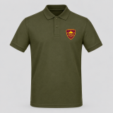 Polokošela - Army zelená s plastickým logom